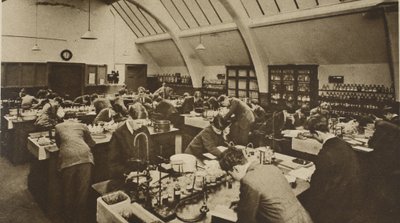 Students at work at a Polytechnic laboratory by English Photographer